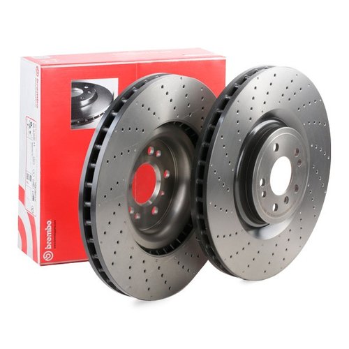 Par Disco de Freio Dianteiro 375mm Mercedes ML350 2011 a 2013 - Brembo