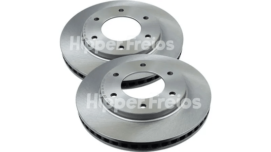 Par Disco Freio Dianteiro 294mm Mitsubishi L200 Triton 2008 a 2024 - Hipper