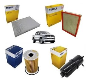 Kit Filtro Revisão Troca Óleo Vw Amarok 2.0 2015 a 2022 - Mahle