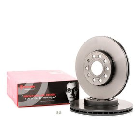 Par Disco de Freio Dianteiro 288mm Audi A3 2006 a 2019 - Brembo