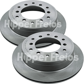 Par Disco de Freio Traseiro 312mm Toyota Hilux 2016 a 2025 - Hipper
