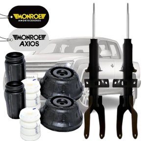 Par de Amortecedor Completo com Batente Coifa VW Amarok 2010 a 2024