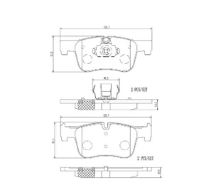 Pastilha Freio Dianteira Cerâmica Bmw 320 2011 a 2019 - Brembo