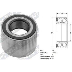Rolamento Roda Dianteira Land Rover Evoque 2011 a 2019 - Snr