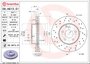 Par Disco de Freio Dianteiro 295mm Mercedes C250 2010 a 2016 - Brembo
