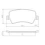 Pastilha Freio Traseira Land Rover Evoque 2011 a 2017 - Frasle